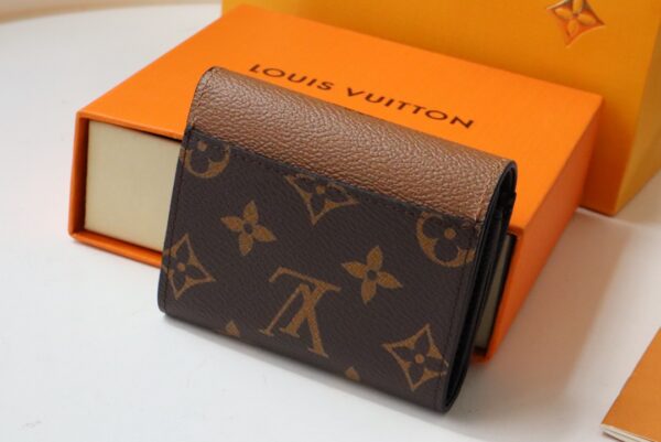 Louis Vuitton Block Coin Purse Compact Zoe Wallet 64276 - Image 5