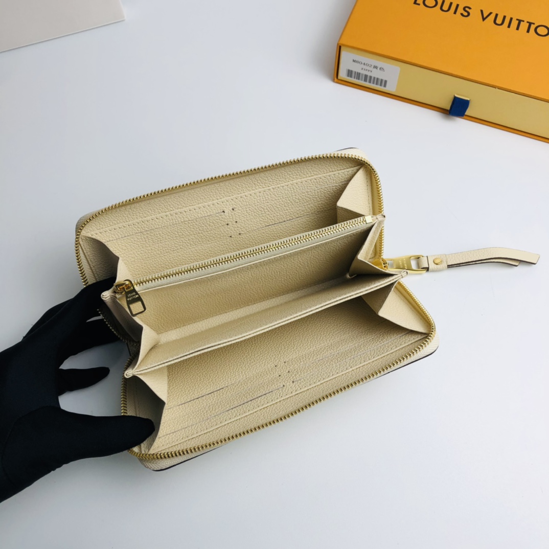 Louis Vuitton Pool Zip Around Wallet - Apricot 11031 - Image 3
