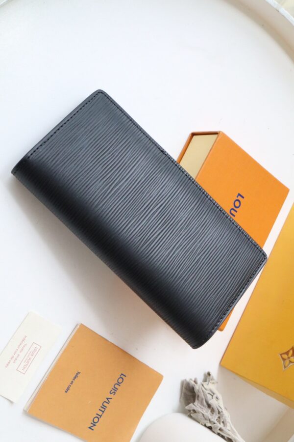 Louis Vuitton Brazza Wallet - Black 60207 - Image 5