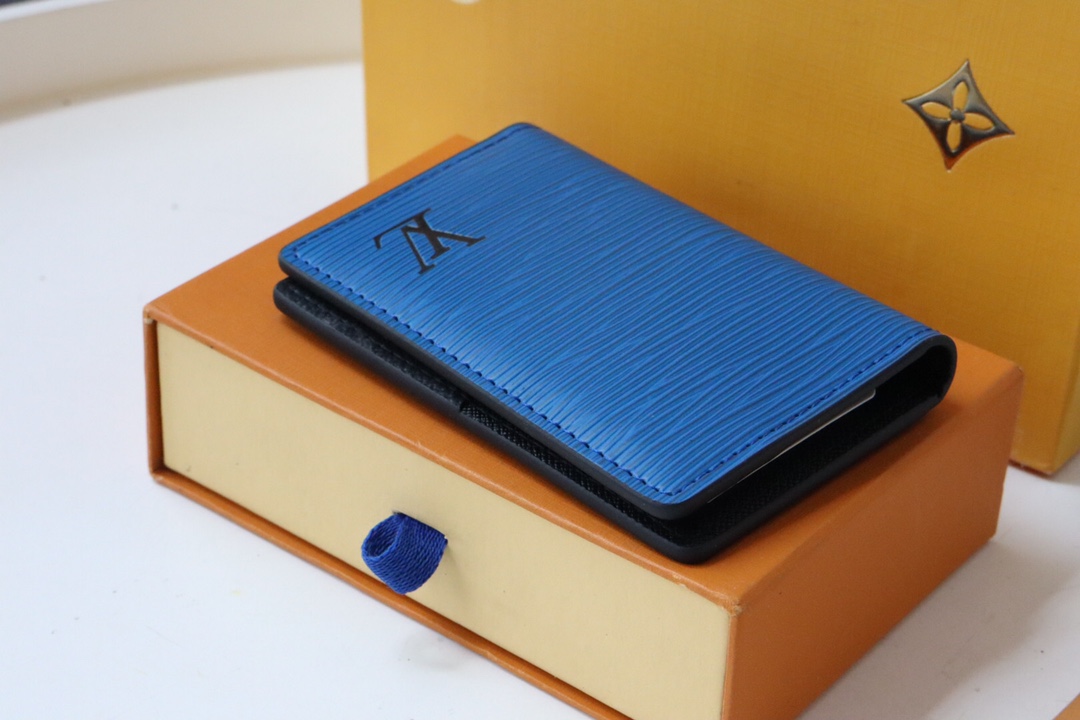 Louis Vuitton Pocket Universal Wallet - Blue 34405 - Image 4