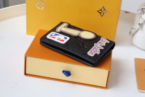 Louis Vuitton LVXNBA Pocket Wallet - Black 56203 - Image 4