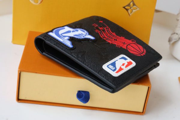 Louis Vuitton LVXNBA Multiple Wallet - Black 93640 - Image 4