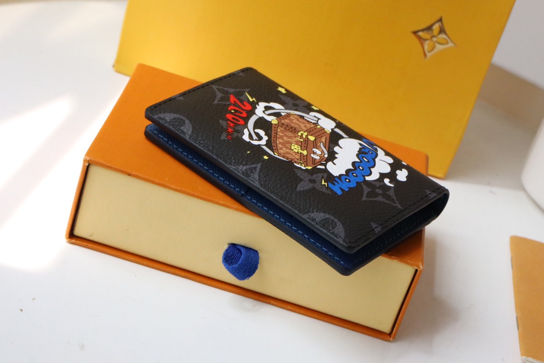 Louis Vuitton New Pocket Organizer Monogram Eclipse Holidays Edition 14385 - Image 4