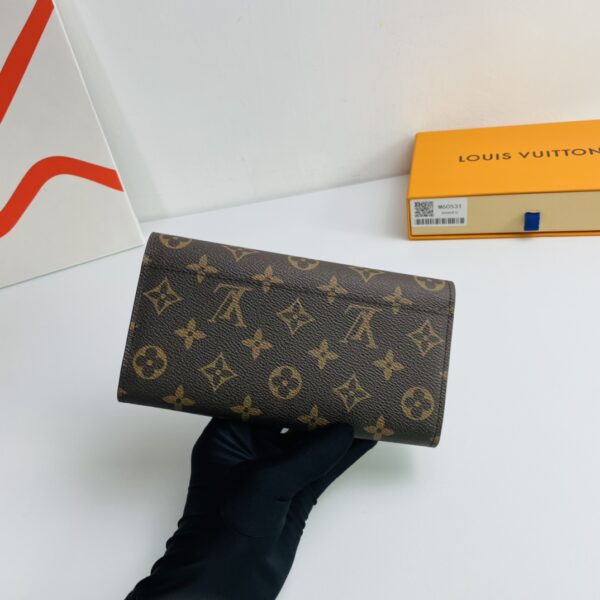 Louis Vuitton Monogram Canvas Envelope Wallet - Purple 12310 - Image 5