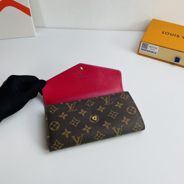 Louis Vuitton Monogram Canvas Envelope Wallet - Red 92855 - Image 3