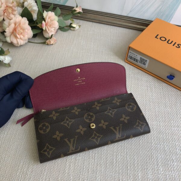 Louis Vuitton Doudou Emilie Wallet - Purple Red 66399 - Image 3