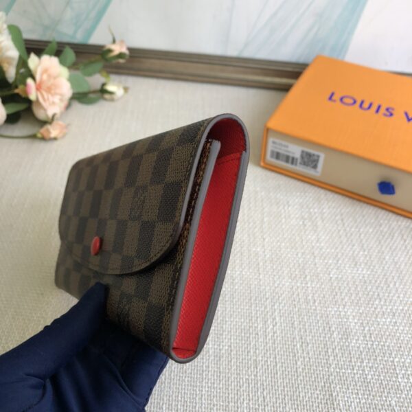 Louis Vuitton Doudou Emilie Wallet - Red 62161 - Image 4