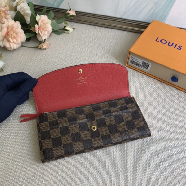 Louis Vuitton Doudou Emilie Wallet - Red 62161 - Image 3
