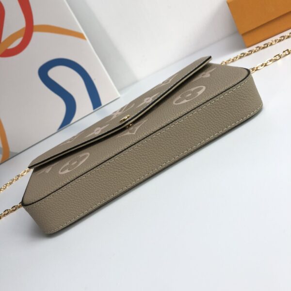 Louis Vuitton Pochette Félicie Chain Bag - Khaki 13895 - Image 3