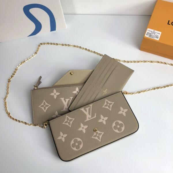 Louis Vuitton Pochette Félicie Chain Bag - Khaki 13895 - Image 2