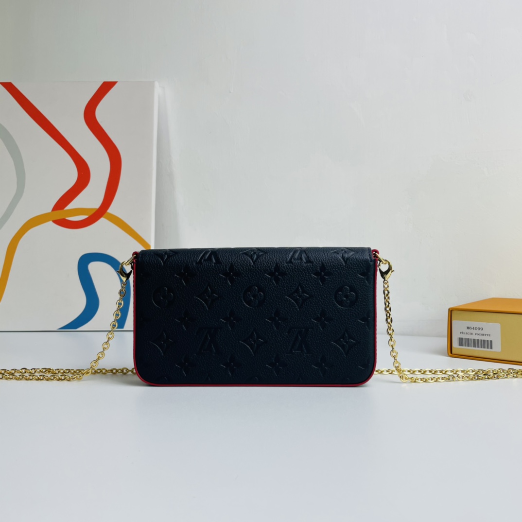 Louis Vuitton Pochette Félicie Chain Bag - Black 17962 - Image 5