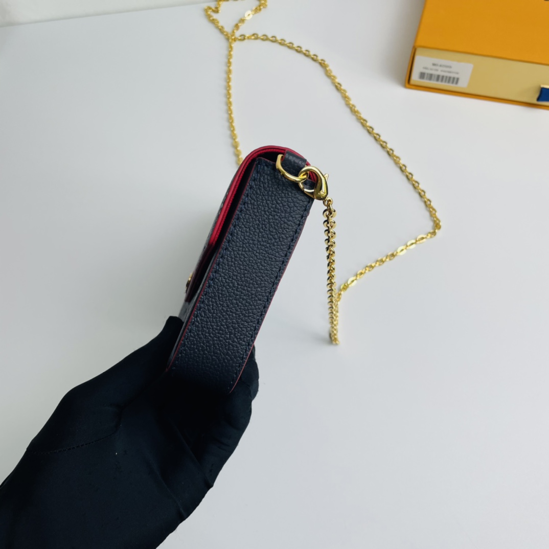 Louis Vuitton Pochette Félicie Chain Bag - Black 17962 - Image 4