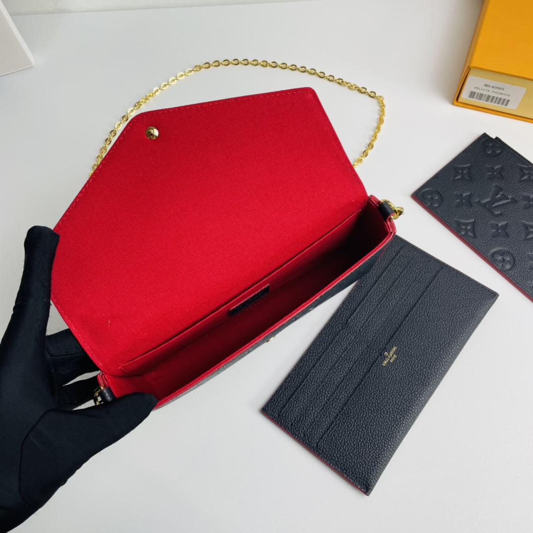 Louis Vuitton Pochette Félicie Chain Bag - Black 17962 - Image 2