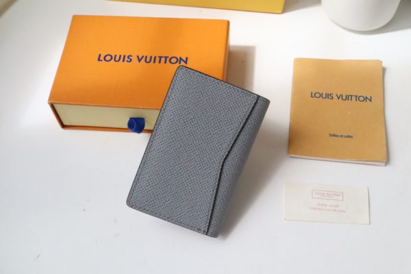 Louis Vuitton Pocket Wallet - Gray 96307 - Image 5
