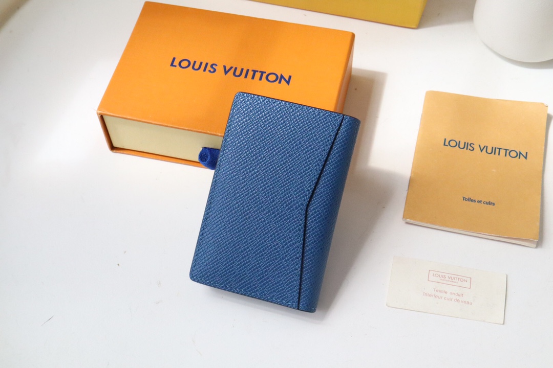 Louis Vuitton Pocket Wallet - Blue 70851 - Image 2