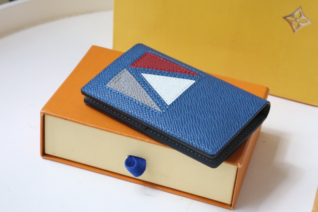 Louis Vuitton Pocket Wallet - Blue 70851 - Image 5