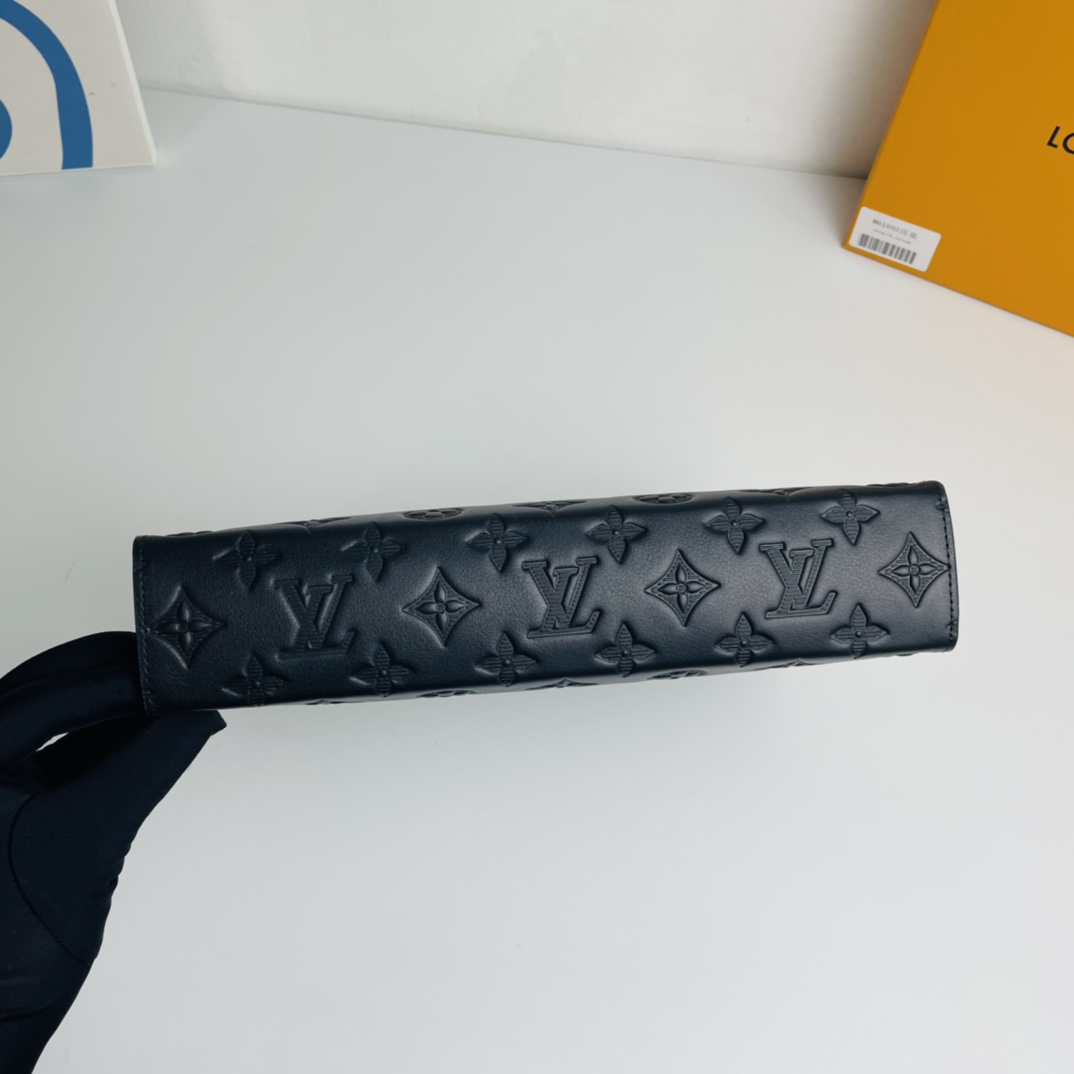 Louis Vuitton Pochette Voyage Medium Clutch - Black 45238 - Image 3