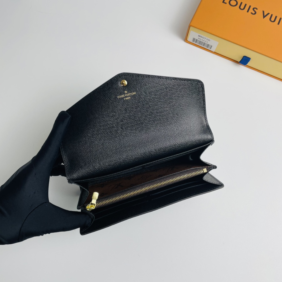 Louis Vuitton Monogram Sarah Wallet - Brown 77641 - Image 3