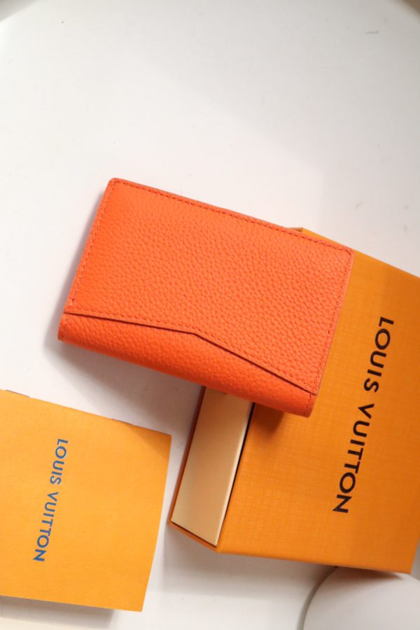 Louis Vuitton Multi-Purpose Pocket Wallet - Orange 39872 - Image 5