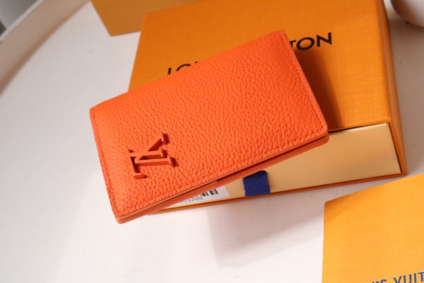 Louis Vuitton Multi-Purpose Pocket Wallet - Orange 39872 - Image 4