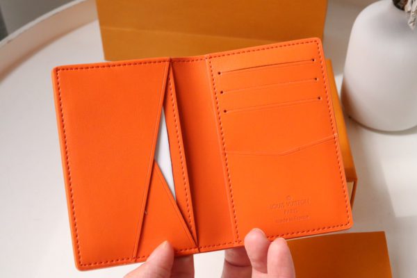 Louis Vuitton Multi-Purpose Pocket Wallet - Orange 39872 - Image 3