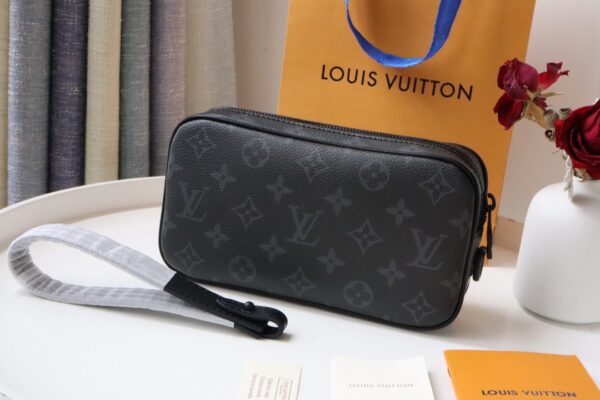 Louis Vuitton Pochette Volga Monogram Canvas - Black 79266 - Image 5