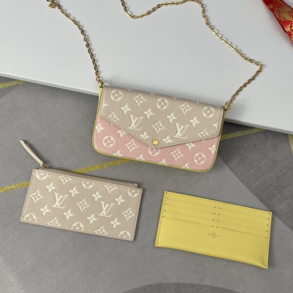 Louis Vuitton Pochette Félicie Chain Bag - Pink 97510 - Image 3