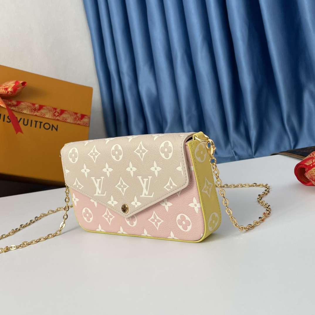 Louis Vuitton Pochette Félicie Chain Bag - Pink 97510 - Image 5