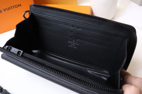 Louis Vuitton Aerogram Long Wallet - Black 42657 - Image 3