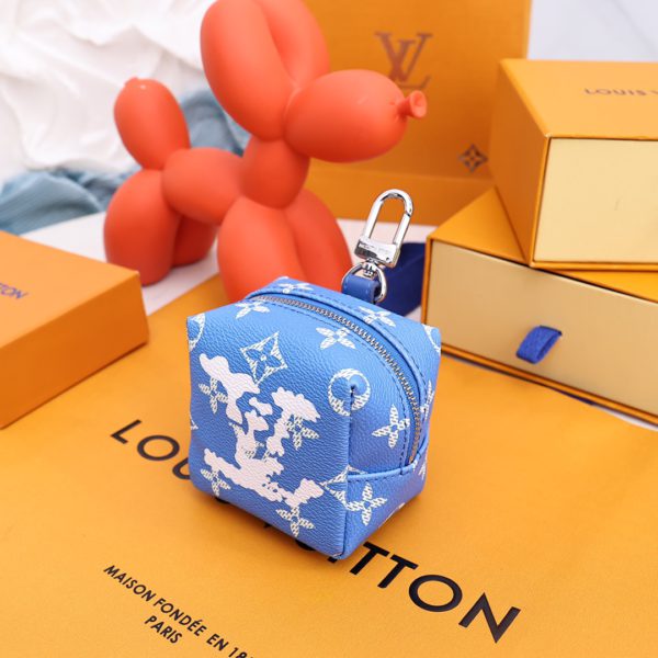 Louis Vuitton Small Bag Pendant Keychain Coin Purse 68410 - Image 4