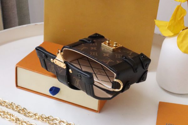 Louis Vuitton Trunk Chain Bag - Black 36487 - Image 2