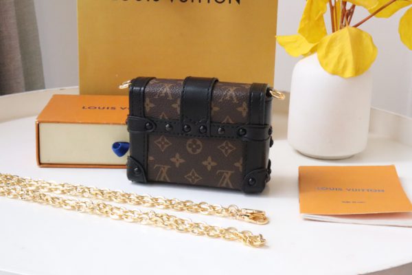 Louis Vuitton Trunk Chain Bag - Black 36487 - Image 5