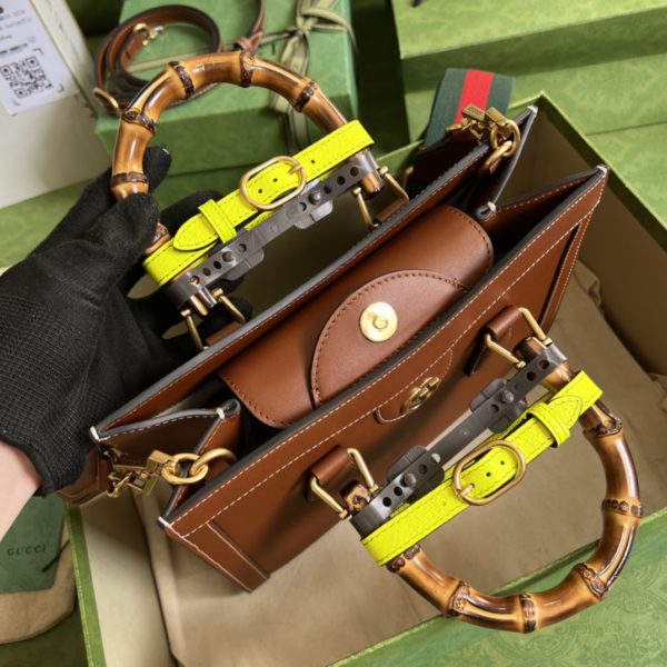 GUCCI Brown Diana Medium Tote Handbag 90305 - Image 3