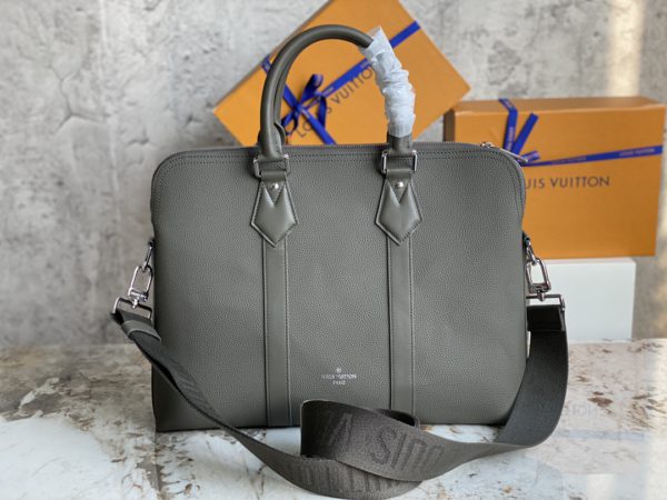 Louis Vuitton Armand Small Briefcase Bag - Gray 68231 - Image 4