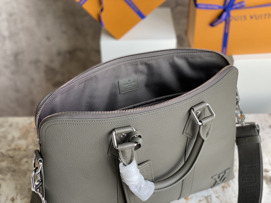 Louis Vuitton Armand Small Briefcase Bag - Gray 68231 - Image 3