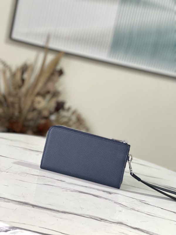Louis Vuitton Aerogram Long Wallet - Blue 76996 - Image 3