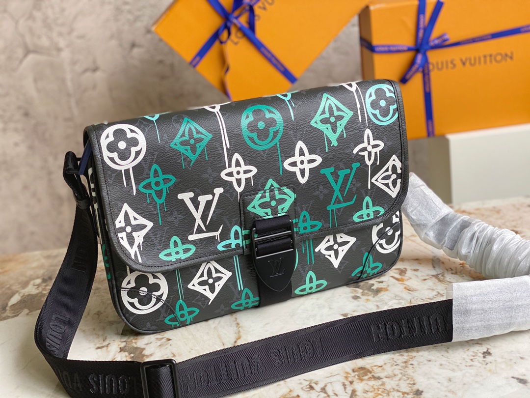 Louis Vuitton ARCHY Medium Men's Messenger Bag - Printed 28737 - Image 5