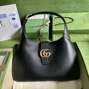 Gucci Cosmogonie Leather Shoulder Bag - Black 57574