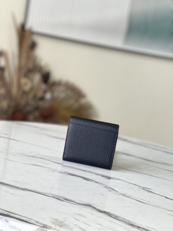 Louis Vuitton Capucines Mini Wallet - Black 56282 - Image 4