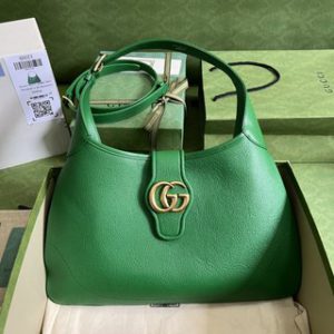 Gucci Cosmogonie Leather Shoulder Bag - Green 61301