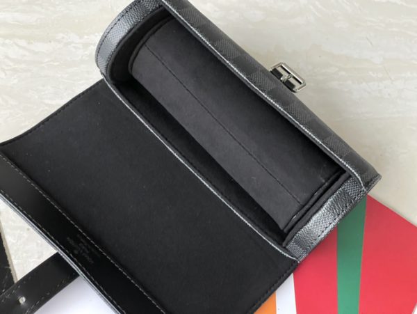 Louis Vuitton 3 Watch Case - Black 58152 - Image 3