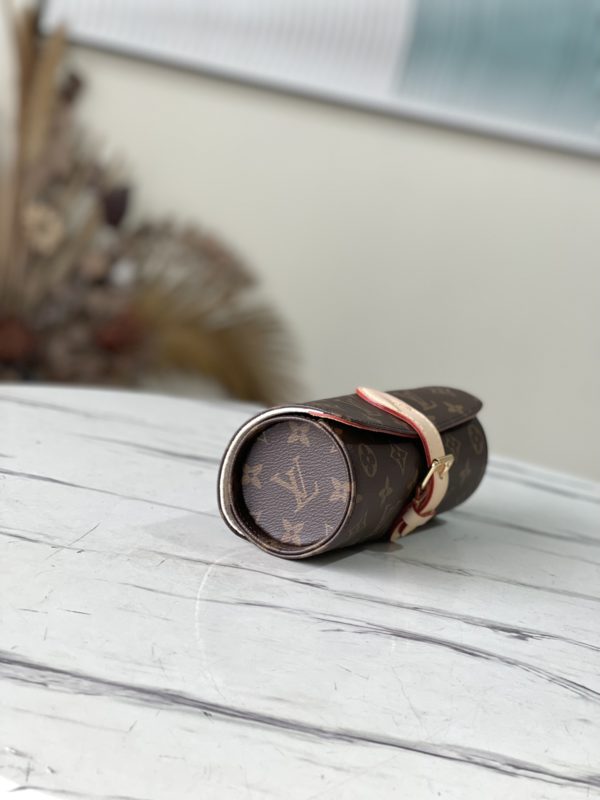 Louis Vuitton 3 Watch Case Monogram Eclipse Canvas - Brown 12914 - Image 5