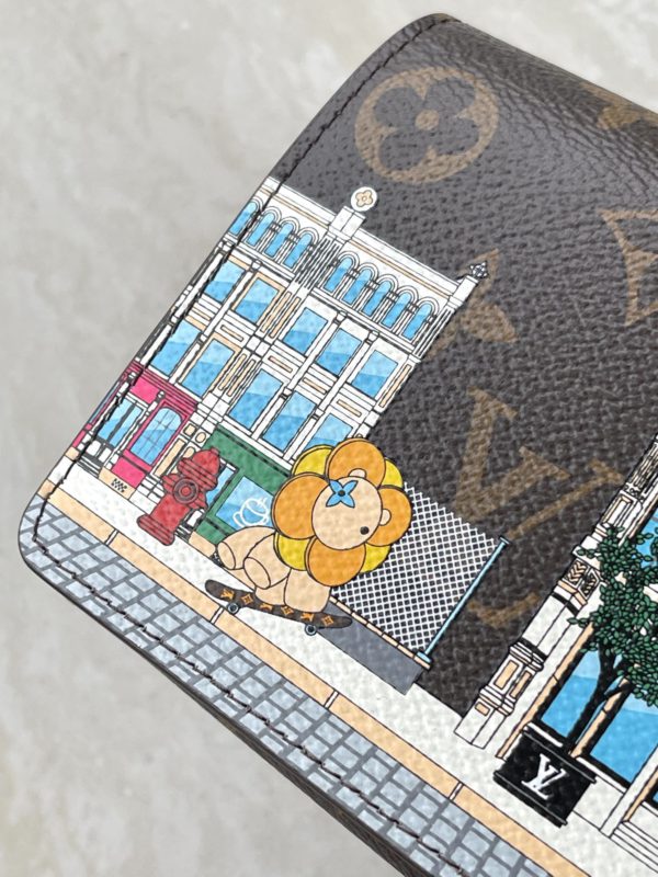 Louis Vuitton Damier Ebene Canvas Sarah Wallet 92637 - Image 5