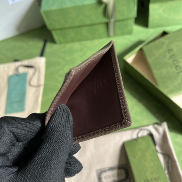 Gucci Brown Supreme Canvas and Leather Wallet 76311 - Image 2