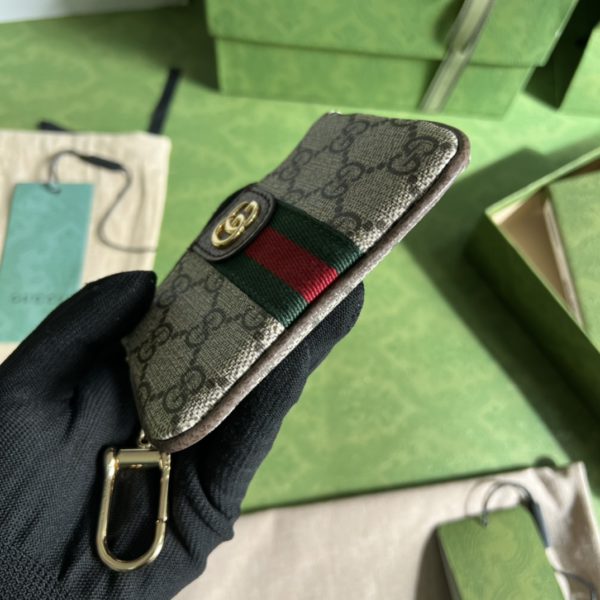 Gucci Beige/Brown GG pattern Wallet 37821 - Image 4