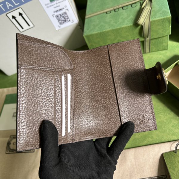 Gucci Brown GG pattern Leather Wallet 31365 - Image 4