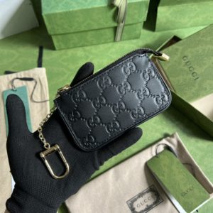 Gucci GG pattern Black key case 52013