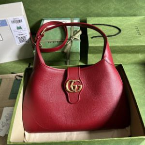 Gucci Cosmogonie Leather Shoulder Bag - Red 34355