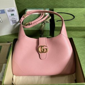 Gucci Cosmogonie Leather Shoulder Bag - Pink 94734