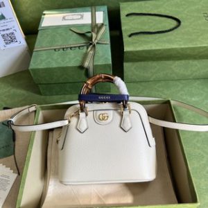 Gucci Diana Bamboo Mini Tote Bag - White 19717